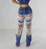Women's Front Button Long Sleeve Fringe Trim Pocket Denim