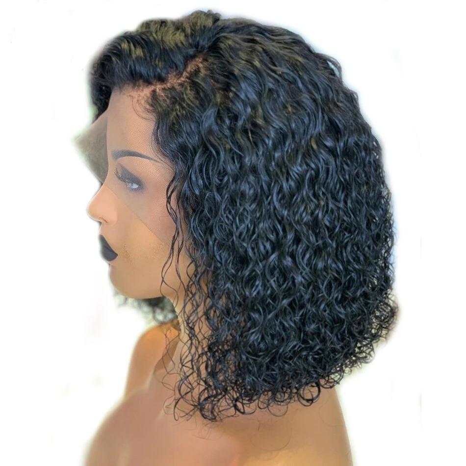 Short Kinky Curly Brazilian Full Lace Humain hair
