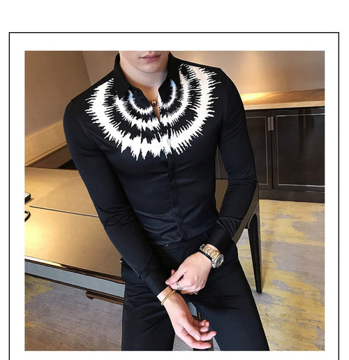 long sleeves shirt Men's slim shirt