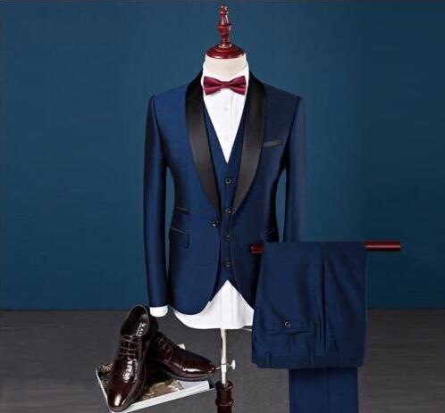 Custom Slim Fit Peak Lapel Best Men's Wedding