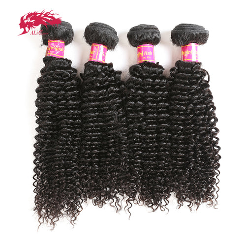 Kinky Curly Brazilian Virgin  Human Hair Weaving