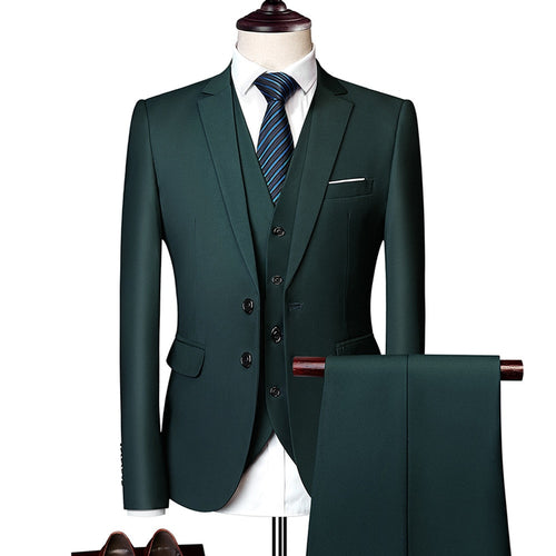 Men Business 3Pcs Set (Jacket+Pants+Vest)