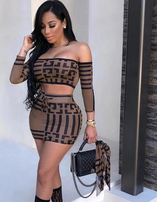 Two Pieces Skirt Set Women