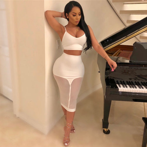 Woman 2 Pieces Skirt and Top