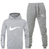 underwear Men Sportswear Sets Fleece Thick hoodie+Pants Sporting Suit Malechandal hombre