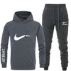 underwear Men Sportswear Sets Fleece Thick hoodie+Pants Sporting Suit Malechandal hombre