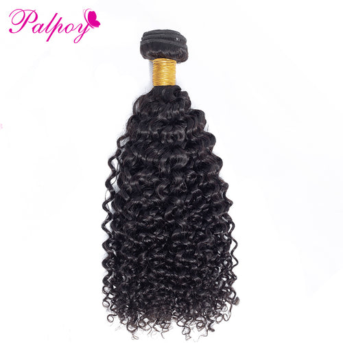 Kinky Curly Hair Weave Bundles Natural Color 100% Human Hair.