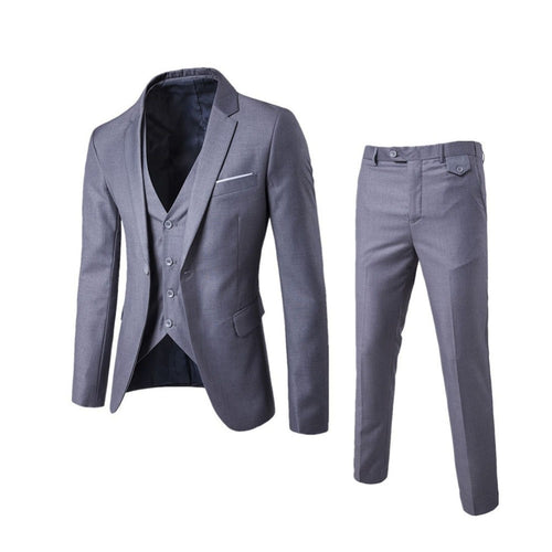 Men's Business Casual Clothing  Three-piece Suit Blazers