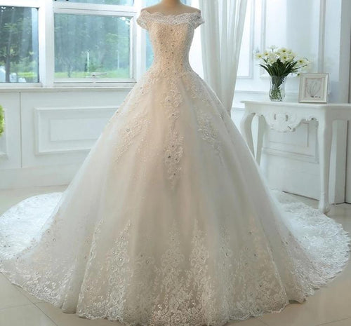 Wedding Dresses Ball Gown Long Crysta