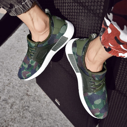 Shoes Spring Camouflage Sneaker Fashion Men  Big Size