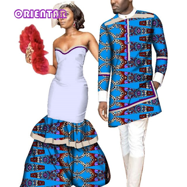 African Clothes for Couples Wedding Party