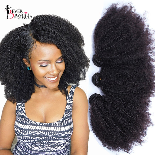 Afro Kinky Curly Weave Human Hair  Virgin Hair.