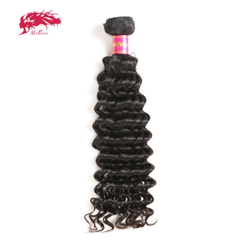 Deep Wave Virgin Brazilian Hair Bundles Natural