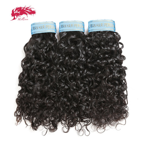 Peruvian Virgin Hair Bundles Water Wave Human Hair