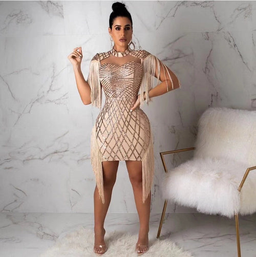 Mini Dress Elegant Party  high quality