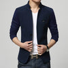 Slim Fit Woolen Outwear Coat Costume Homme Blazer Men