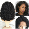 Curly Short Bob Wigs Lace Front Human Hair