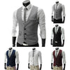 Slim Fit Men Suit Vest Male Wedding Party Waistcoat Homme Casual Sleeveless Business Jacket