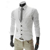 Slim Fit Men Suit Vest Male Wedding Party Waistcoat Homme Casual Sleeveless Business Jacket