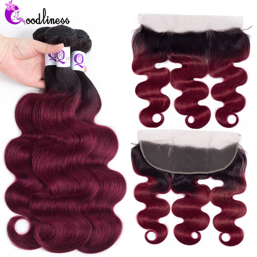 Peruvian Body Wave Hair  With Frontal