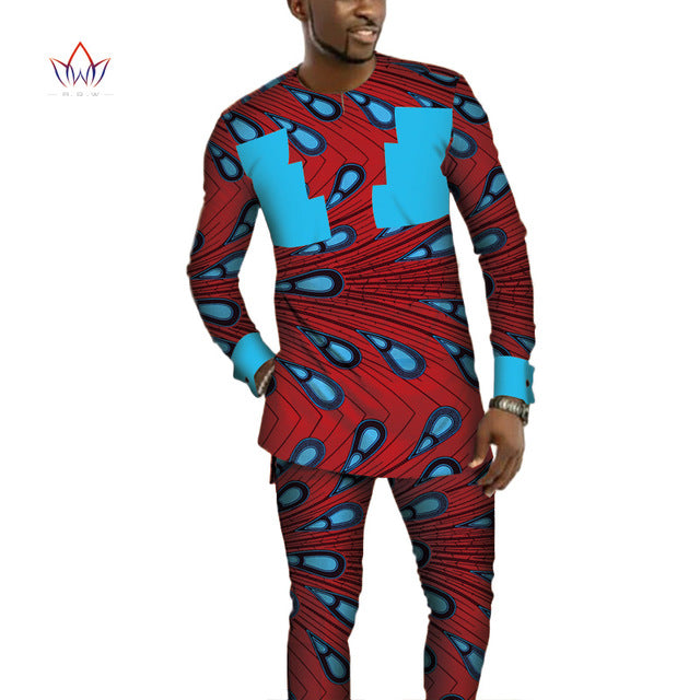 African Clothing  Men 2 Pieces Pants Sets