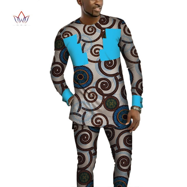 African Clothing  Men 2 Pieces Pants Sets