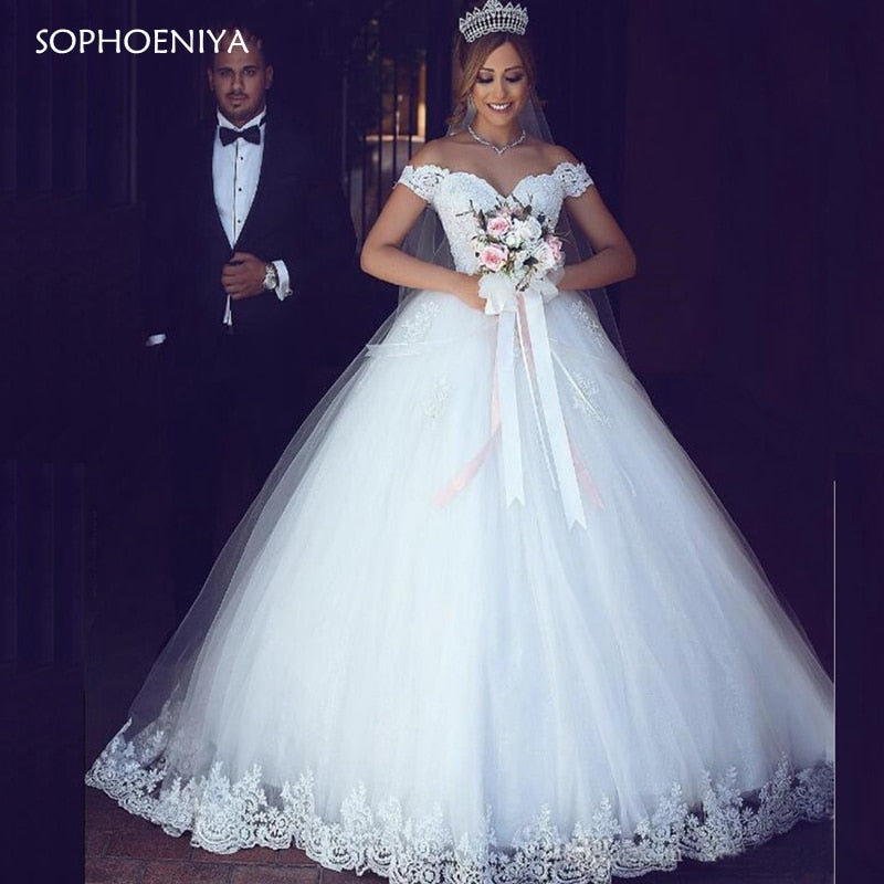 Wedding Dresses Tulle Plus Size Ball Gown