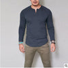 Slim Fit Long Sleeve T Shirt Men