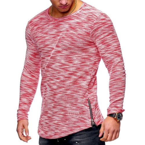 Men's Long Sleeve Comfortable Cotton Tee Shirt.